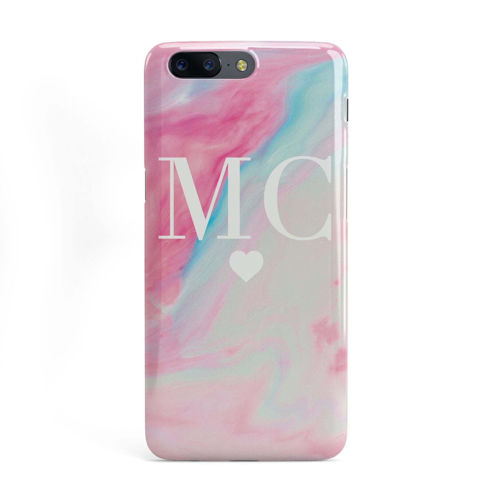 Personalised Pastel Marble Initials OnePlus Case