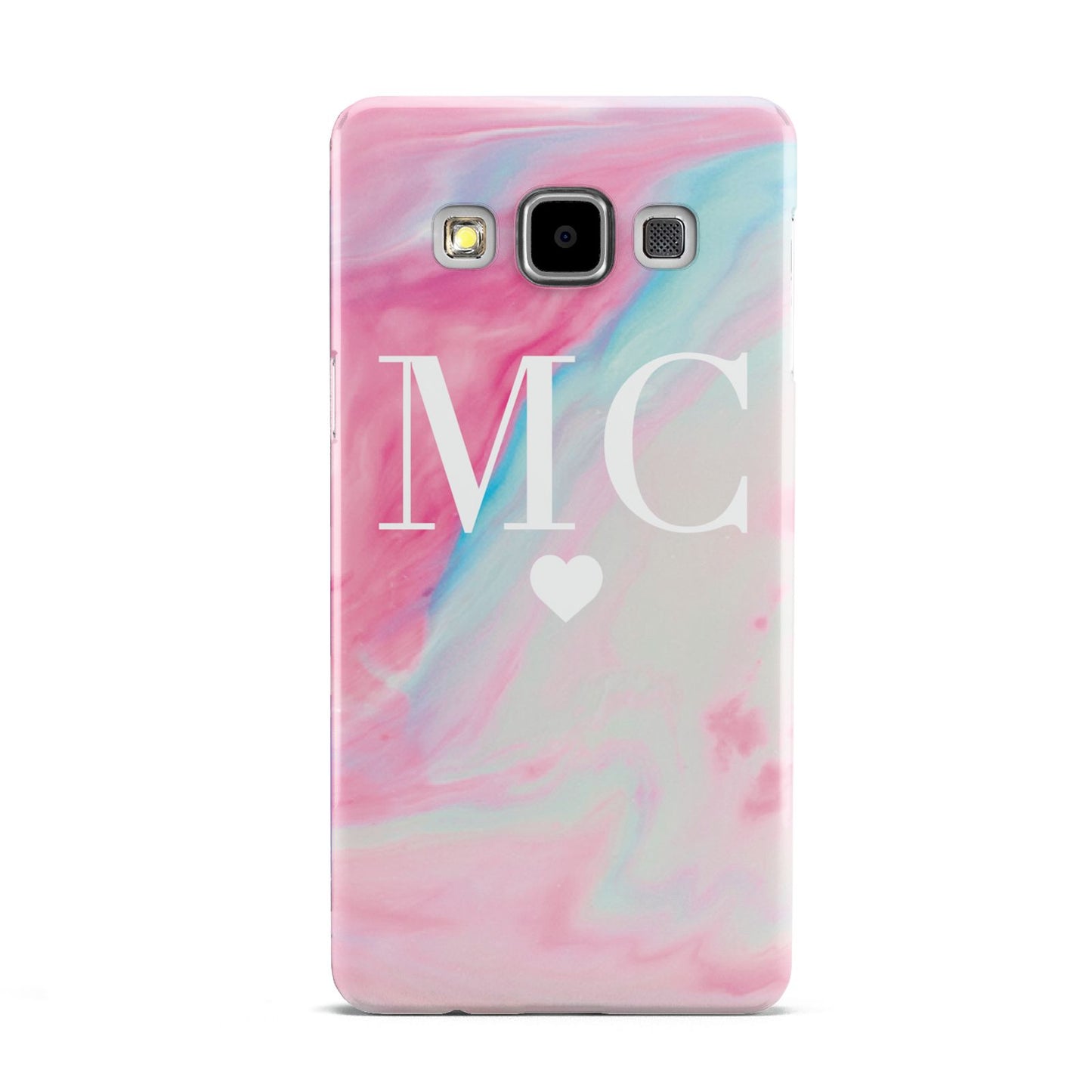 Personalised Pastel Marble Initials Samsung Galaxy A5 Case