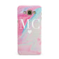 Personalised Pastel Marble Initials Samsung Galaxy A8 Case