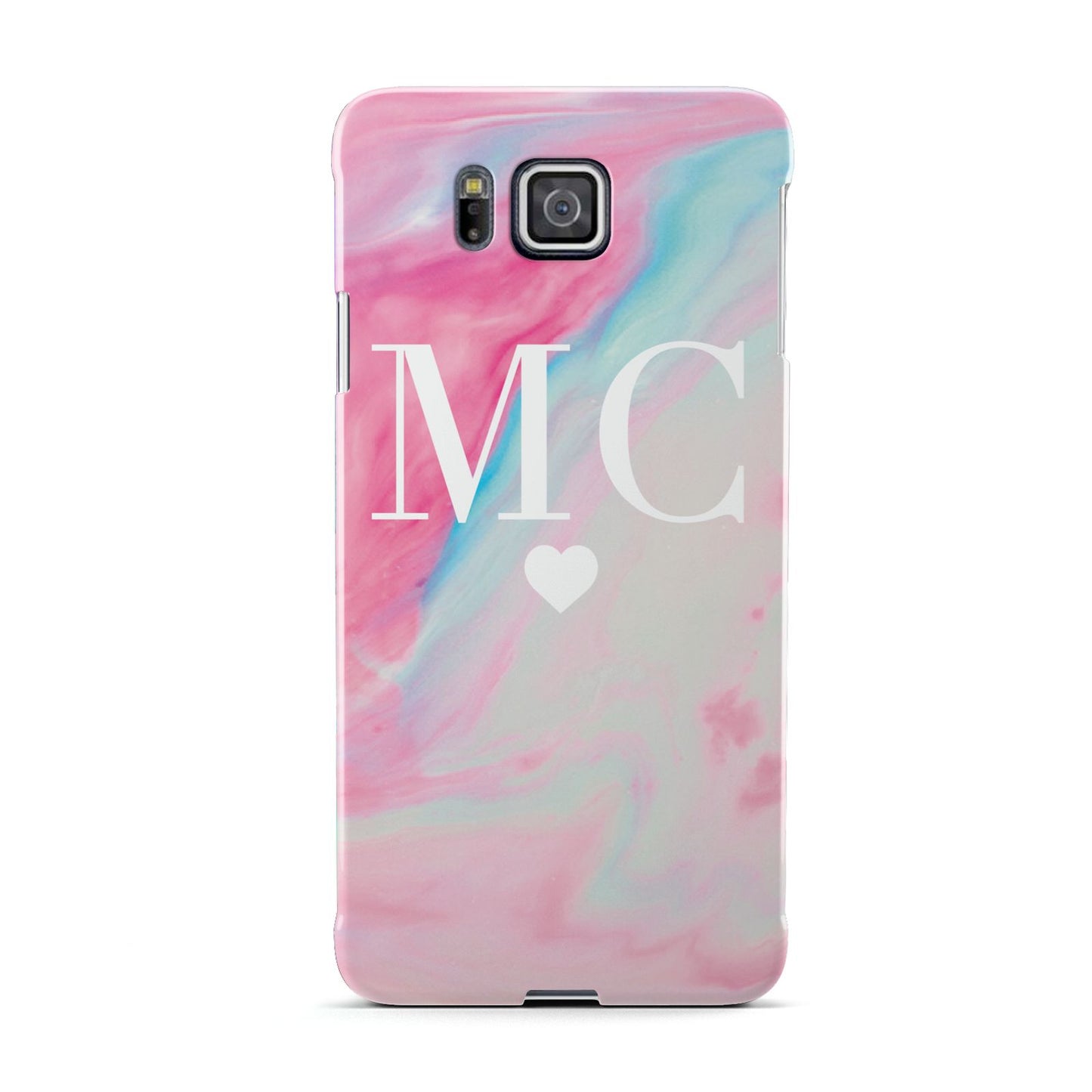 Personalised Pastel Marble Initials Samsung Galaxy Alpha Case