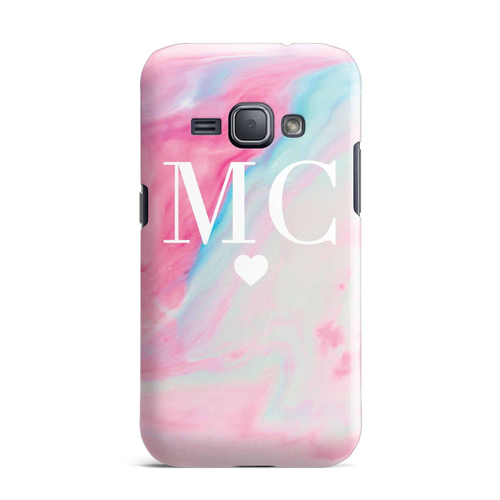 Personalised Pastel Marble Initials Samsung Galaxy J1 2016 Case