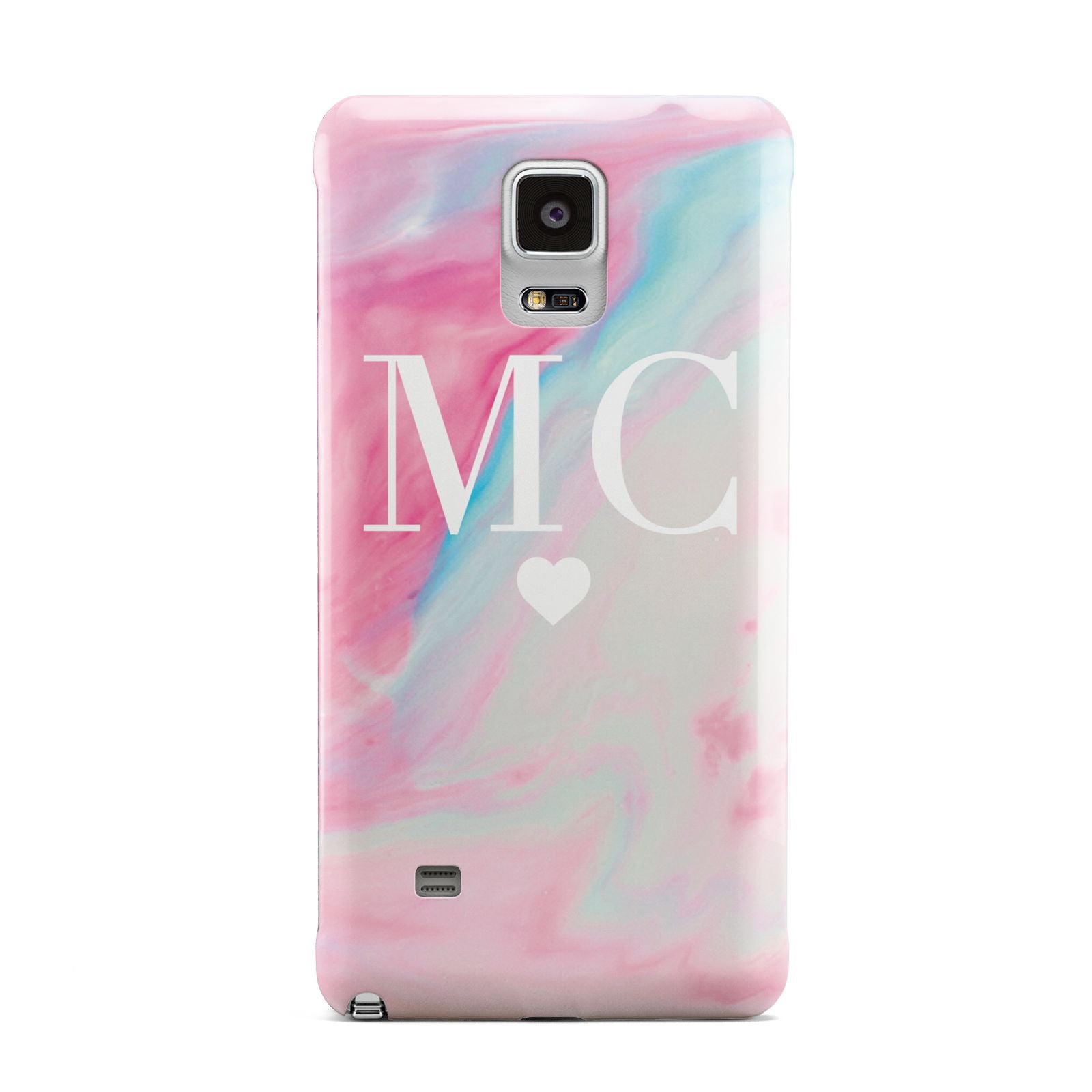 Personalised Pastel Marble Initials Samsung Galaxy Note 4 Case