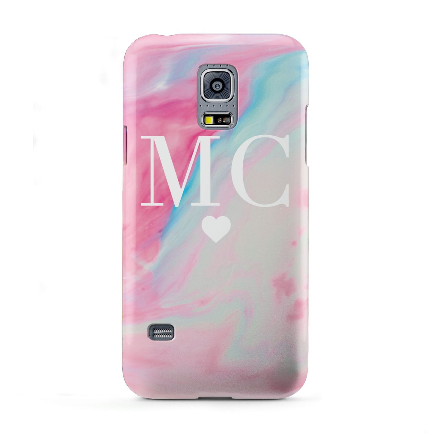 Personalised Pastel Marble Initials Samsung Galaxy S5 Mini Case