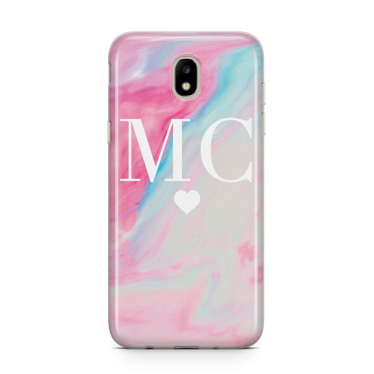 Personalised Pastel Marble Initials Samsung J5 2017 Case
