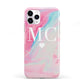 Personalised Pastel Marble Initials iPhone 11 Pro 3D Tough Case