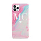 Personalised Pastel Marble Initials iPhone 11 Pro Max 3D Tough Case