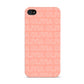 Personalised Peach Name Apple iPhone 4s Case