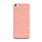 Personalised Peach Name Apple iPhone 5c Case