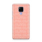 Personalised Peach Name Huawei Mate 20X Phone Case