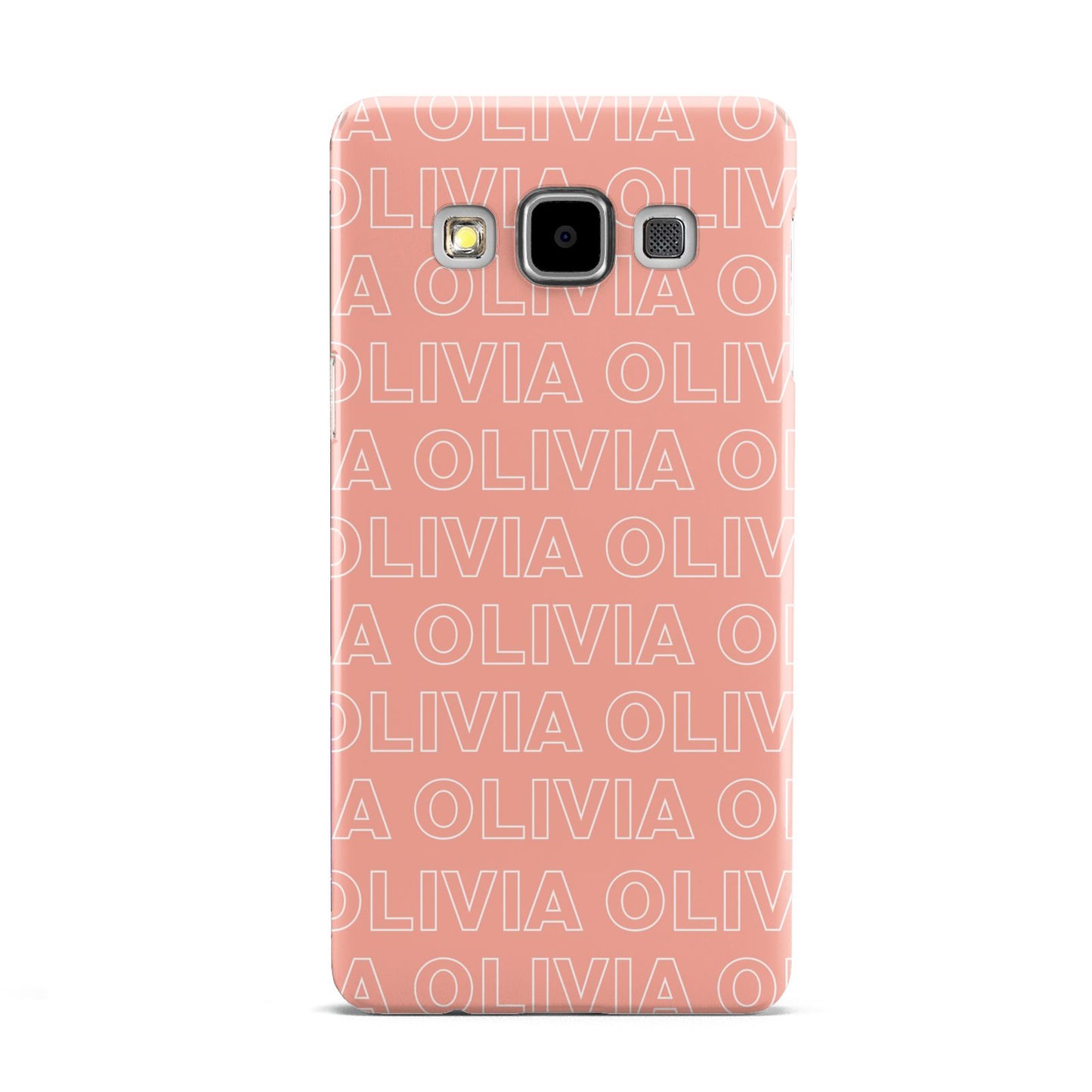 Personalised Peach Name Samsung Galaxy A5 Case