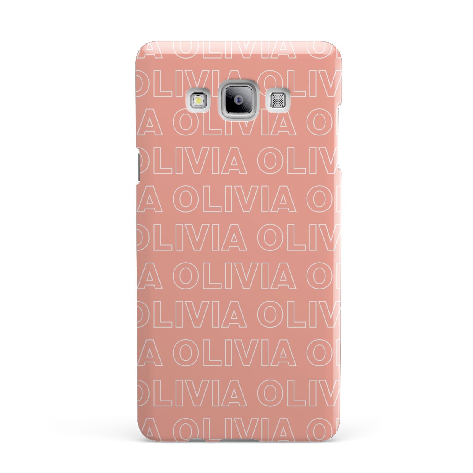 Personalised Peach Name Samsung Galaxy A7 2015 Case