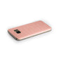 Personalised Peach Name Samsung Galaxy Case Side Close Up