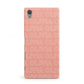Personalised Peach Name Sony Xperia Case