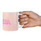 Personalised Peach Pink Name 10oz Mug Alternative Image 4