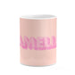 Personalised Peach Pink Name 10oz Mug Alternative Image 7