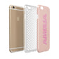 Personalised Peach Pink Name Apple iPhone 6 3D Tough Case Expanded view