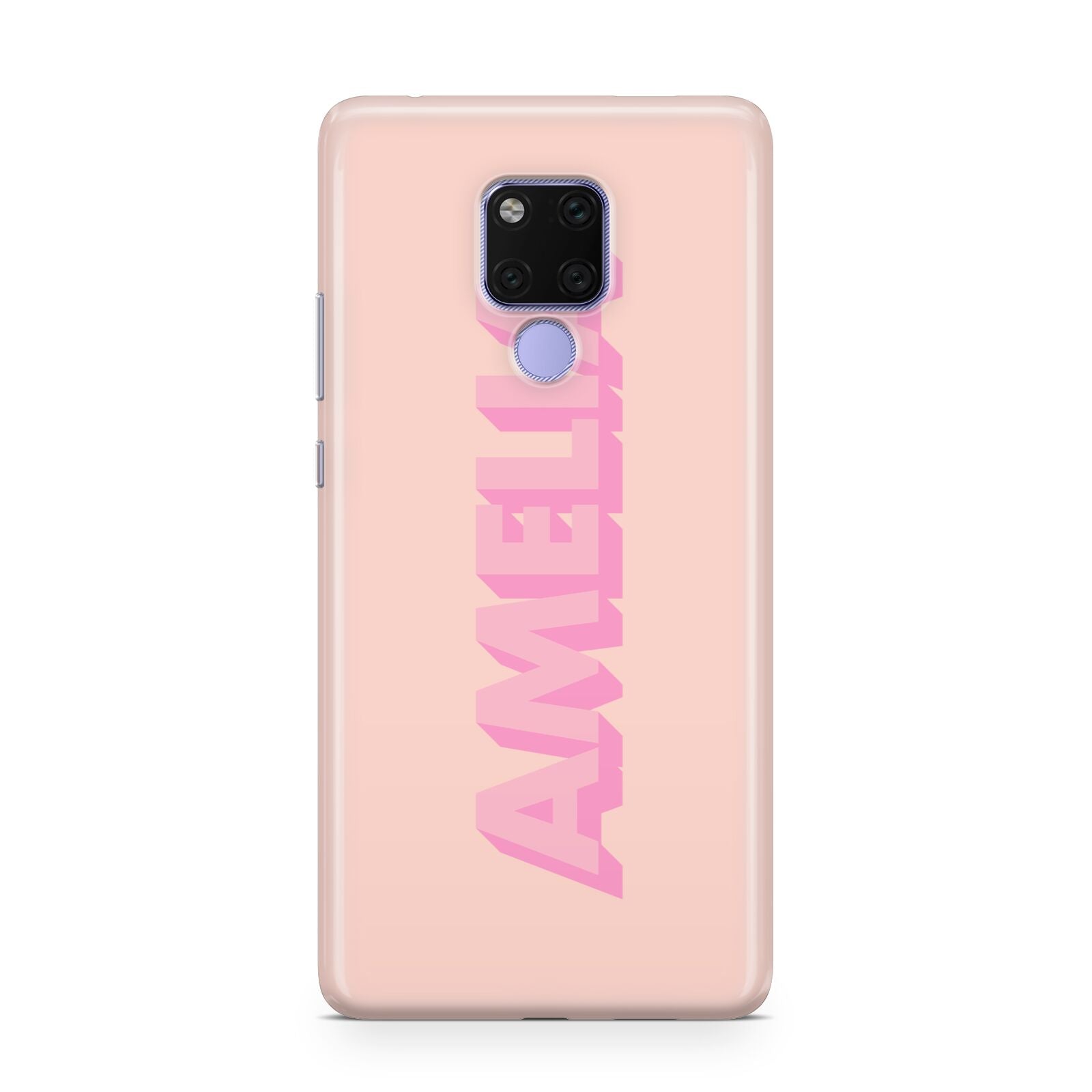 Personalised Peach Pink Name Huawei Mate 20X Phone Case