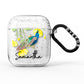 Personalised Peacock AirPods Glitter Case