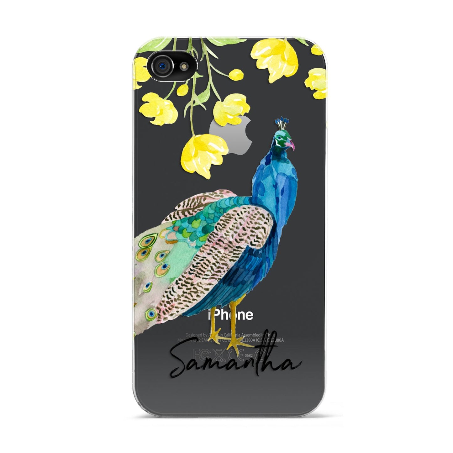 Personalised Peacock Apple iPhone 4s Case