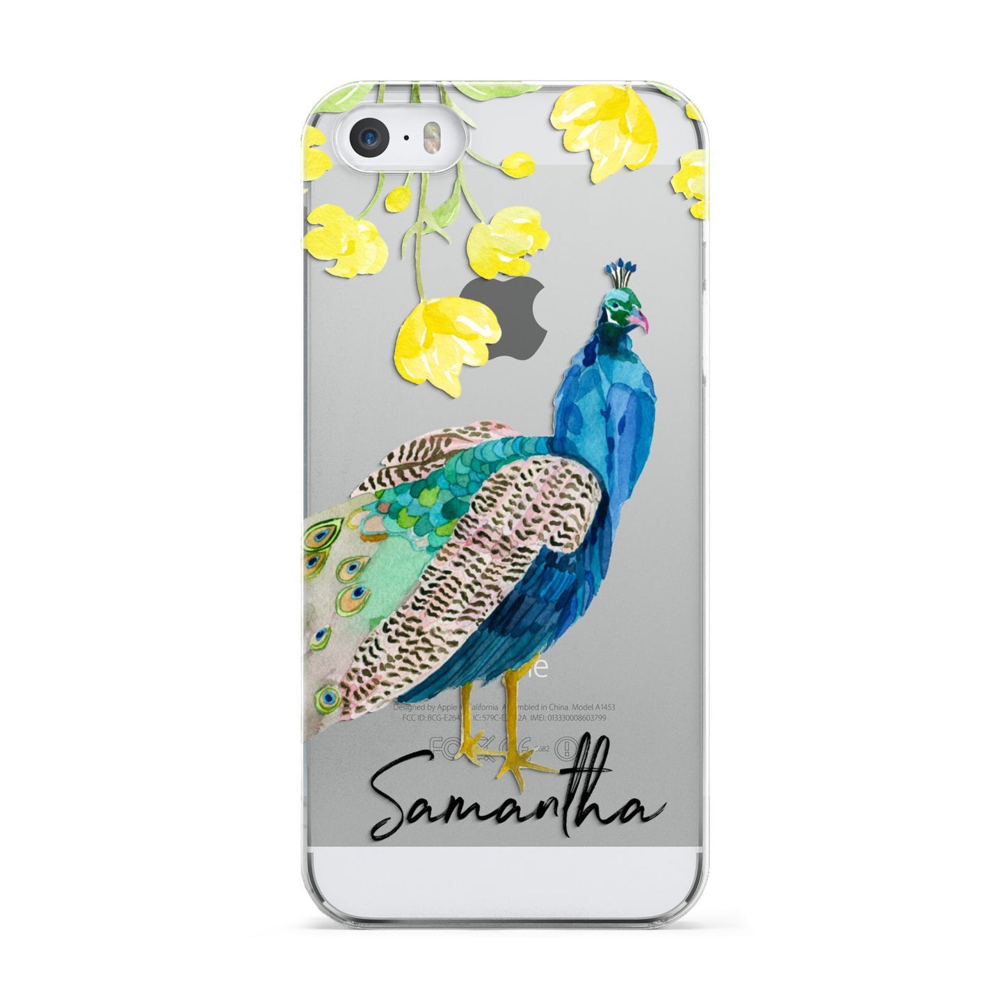 Personalised Peacock Apple iPhone 5 Case
