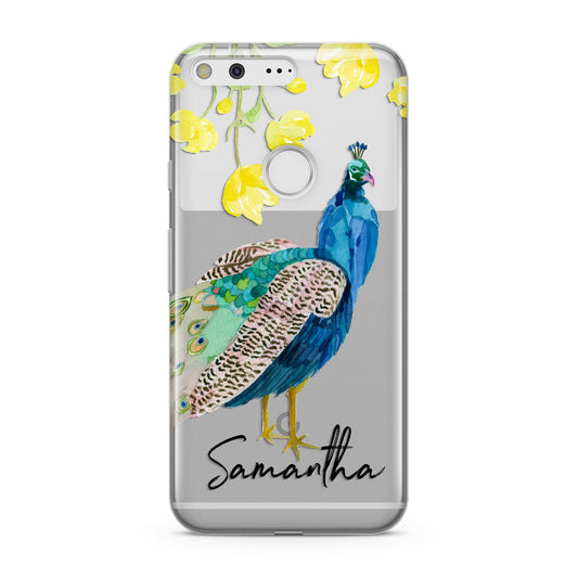Personalised Peacock Google Pixel Case
