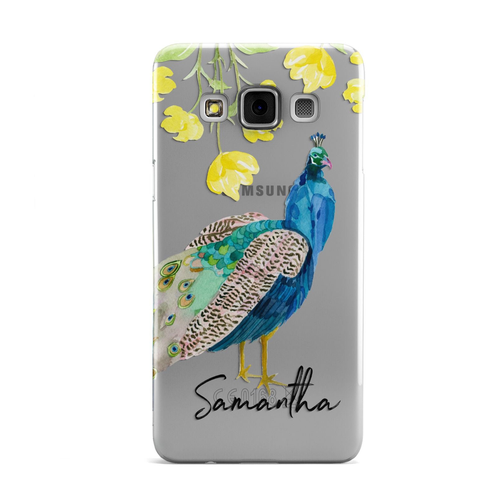 Personalised Peacock Samsung Galaxy A3 Case