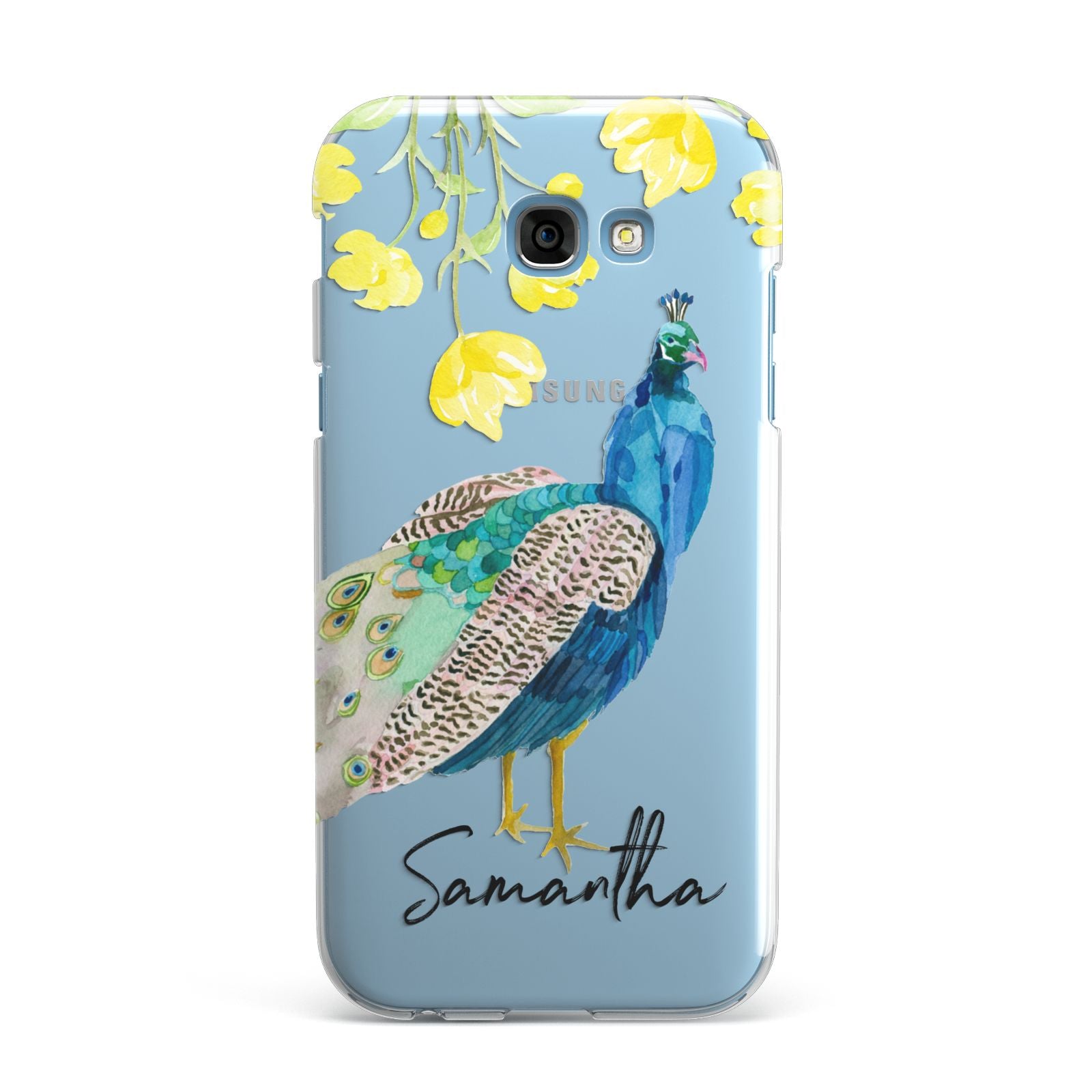 Personalised Peacock Samsung Galaxy A7 2017 Case