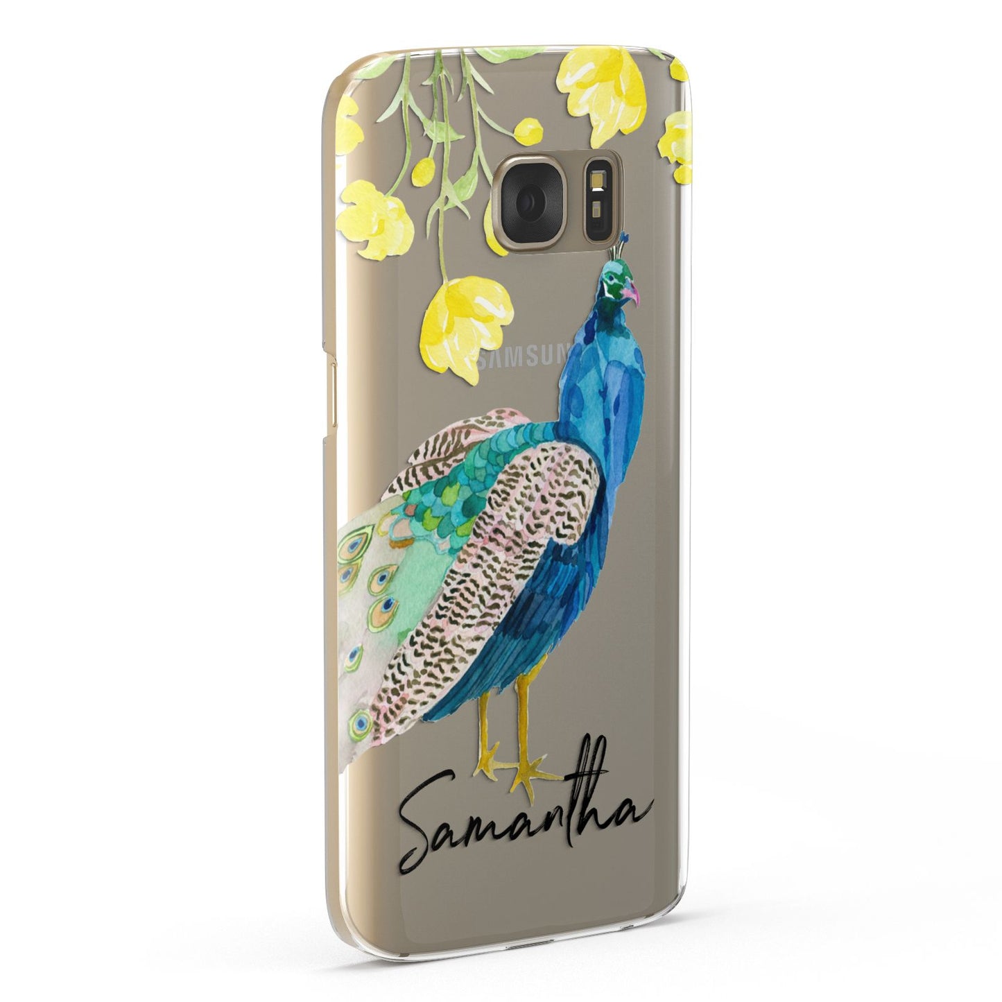 Personalised Peacock Samsung Galaxy Case Fourty Five Degrees