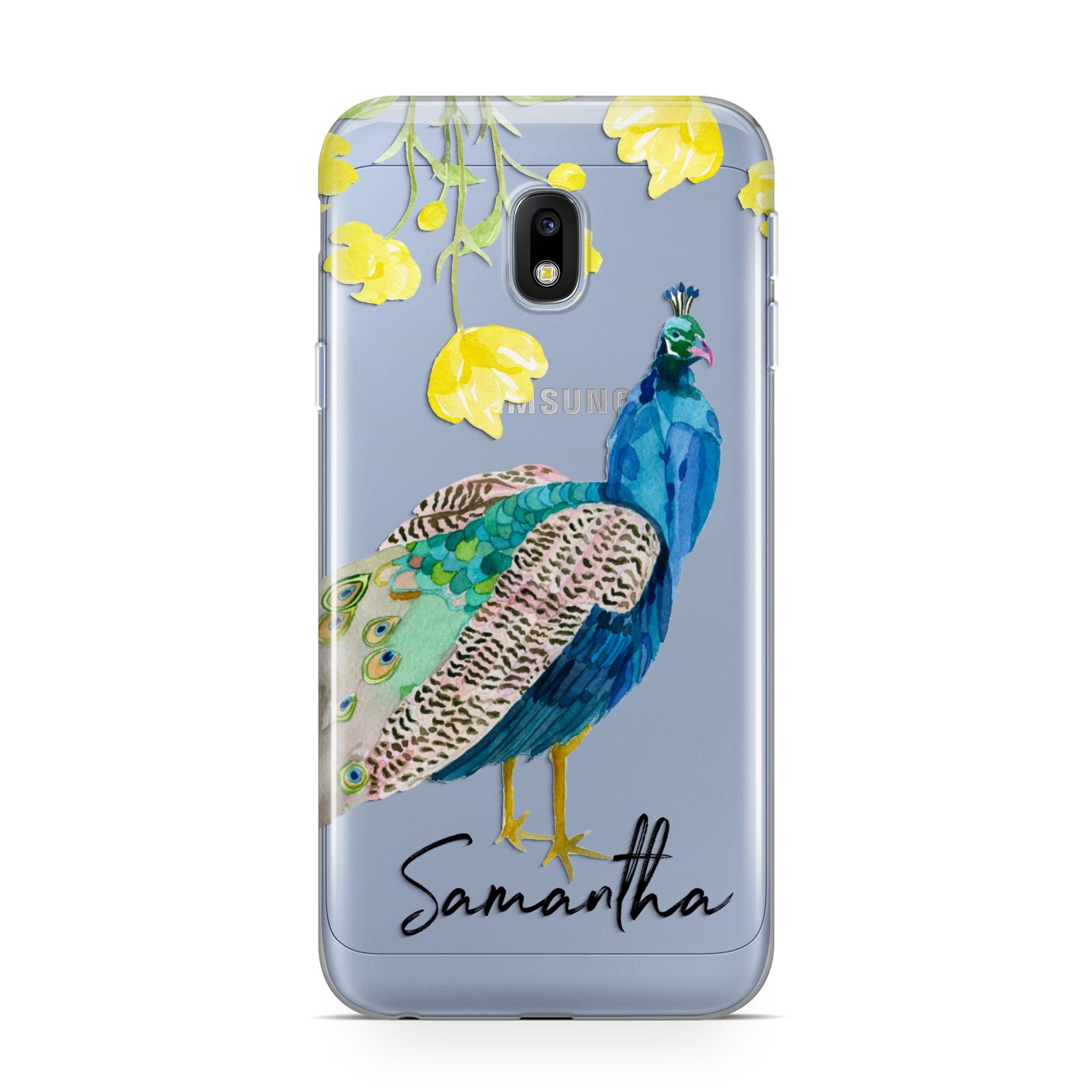 Personalised Peacock Samsung Galaxy J3 2017 Case