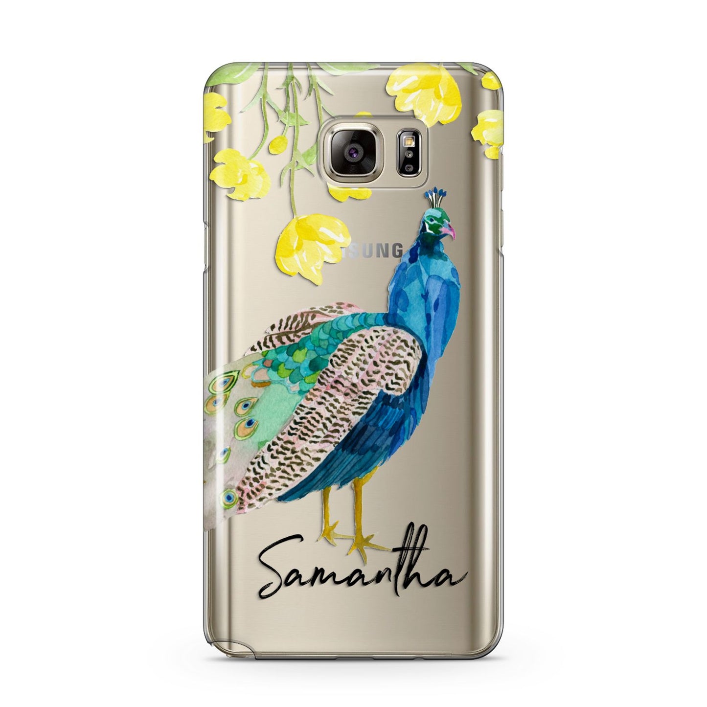 Personalised Peacock Samsung Galaxy Note 5 Case