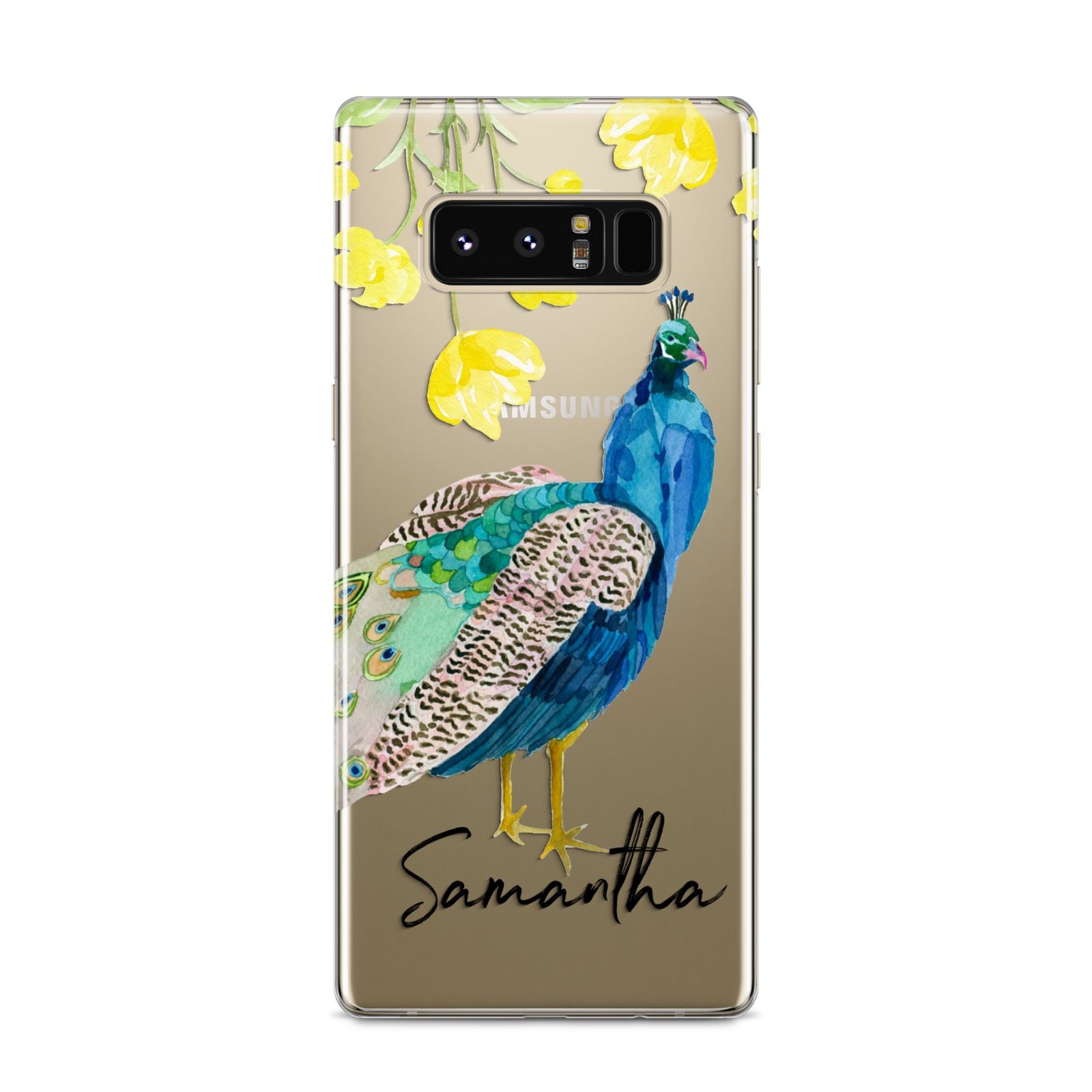 Personalised Peacock Samsung Galaxy S8 Case
