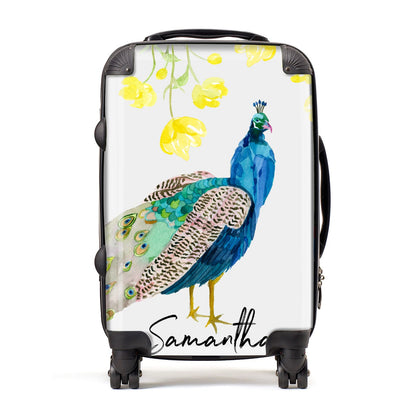 Personalised Peacock Suitcase