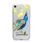 Personalised Peacock iPhone 7 Bumper Case on Silver iPhone