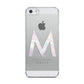 Personalised Pearl Marble Initial Clear Custom Apple iPhone 5 Case