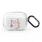 Personalised Peonies AirPods Pro Clear Case