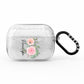 Personalised Peonies AirPods Pro Glitter Case