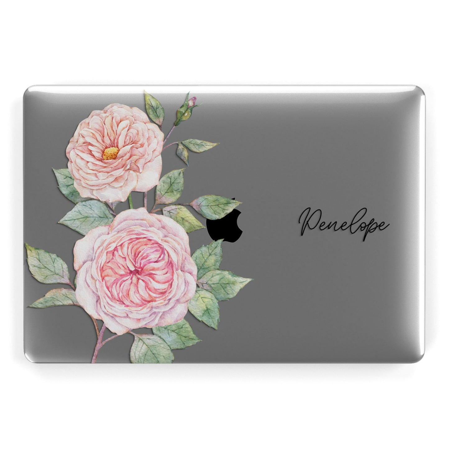 Personalised Peonies Apple MacBook Case