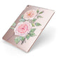 Personalised Peonies Apple iPad Case on Rose Gold iPad Side View