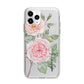 Personalised Peonies Apple iPhone 11 Pro Max in Silver with Bumper Case