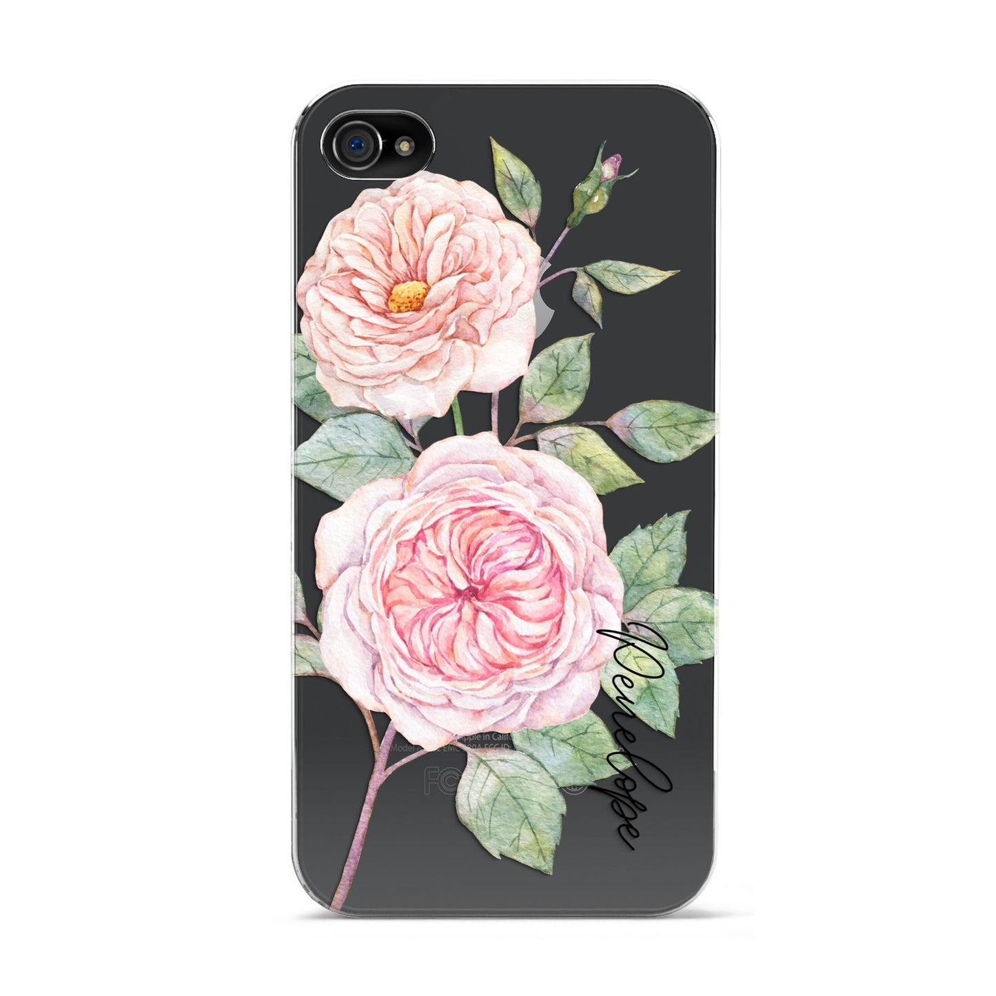 Personalised Peonies Apple iPhone 4s Case