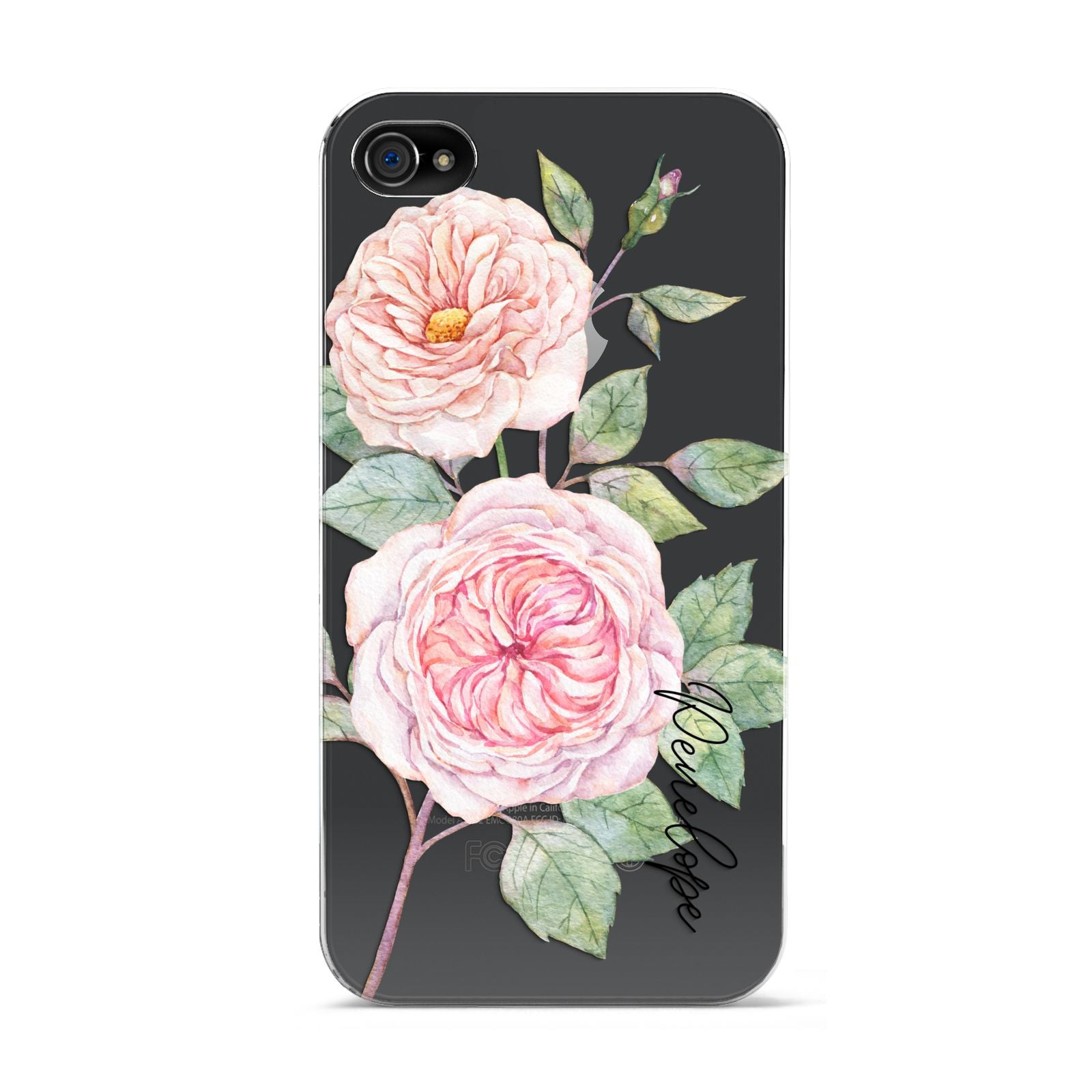 Personalised Peonies Apple iPhone 4s Case