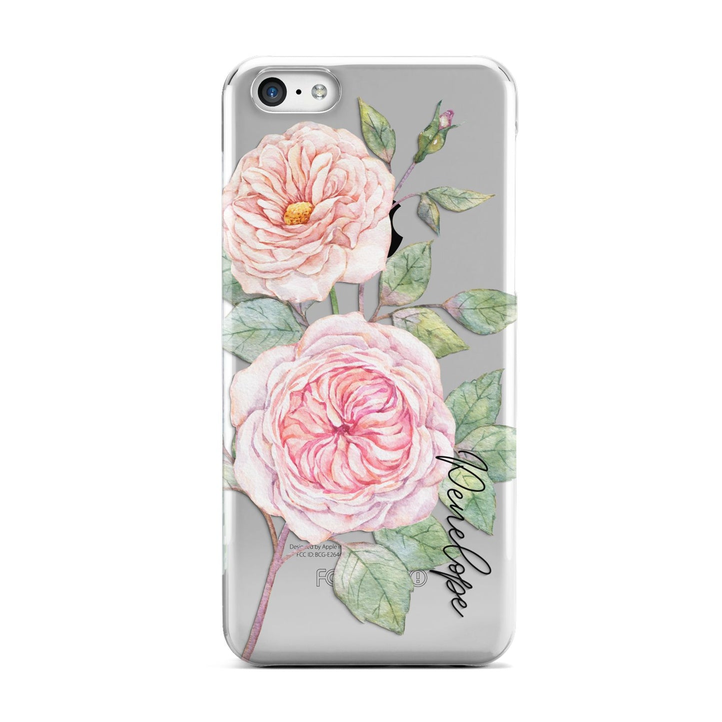 Personalised Peonies Apple iPhone 5c Case