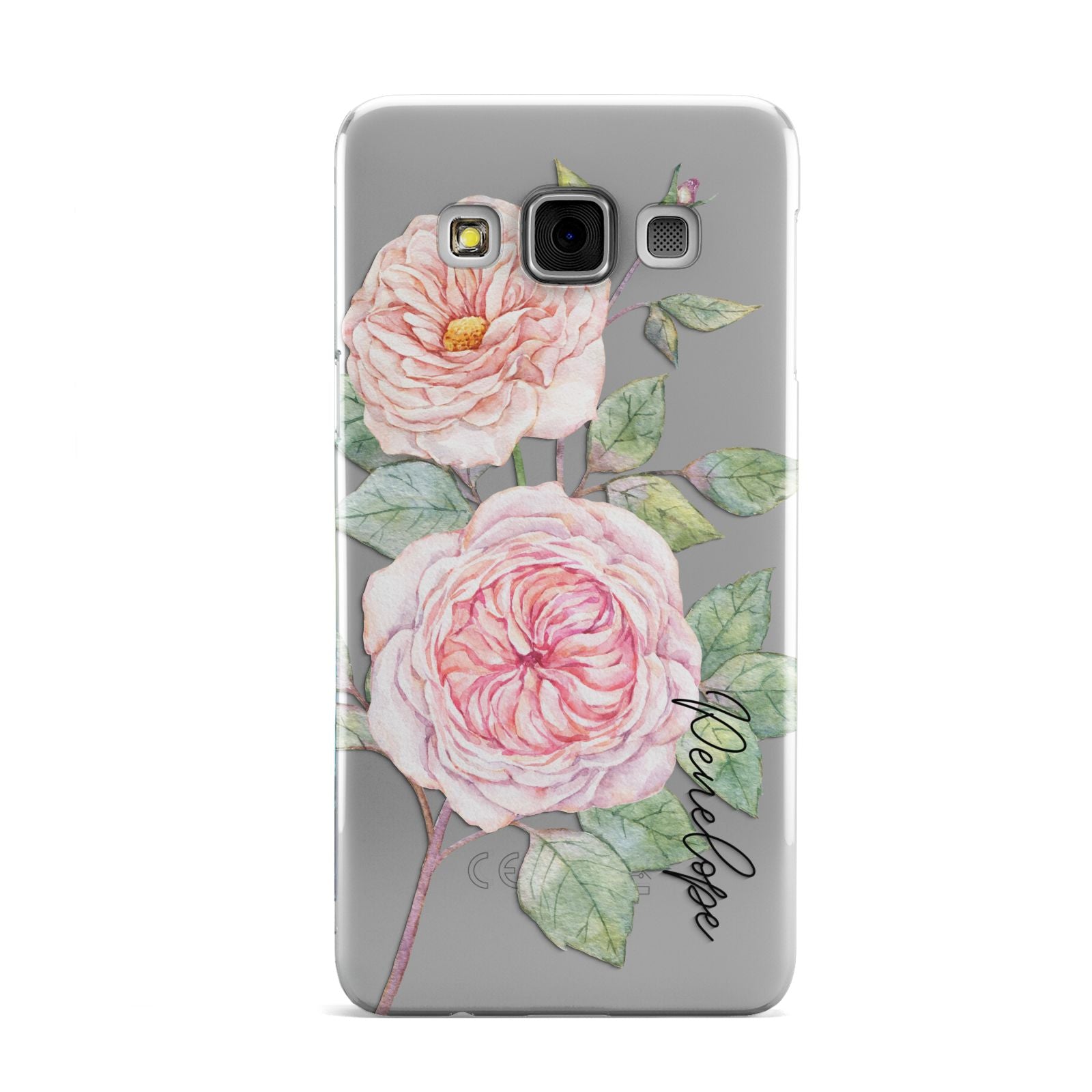 Personalised Peonies Samsung Galaxy A3 Case