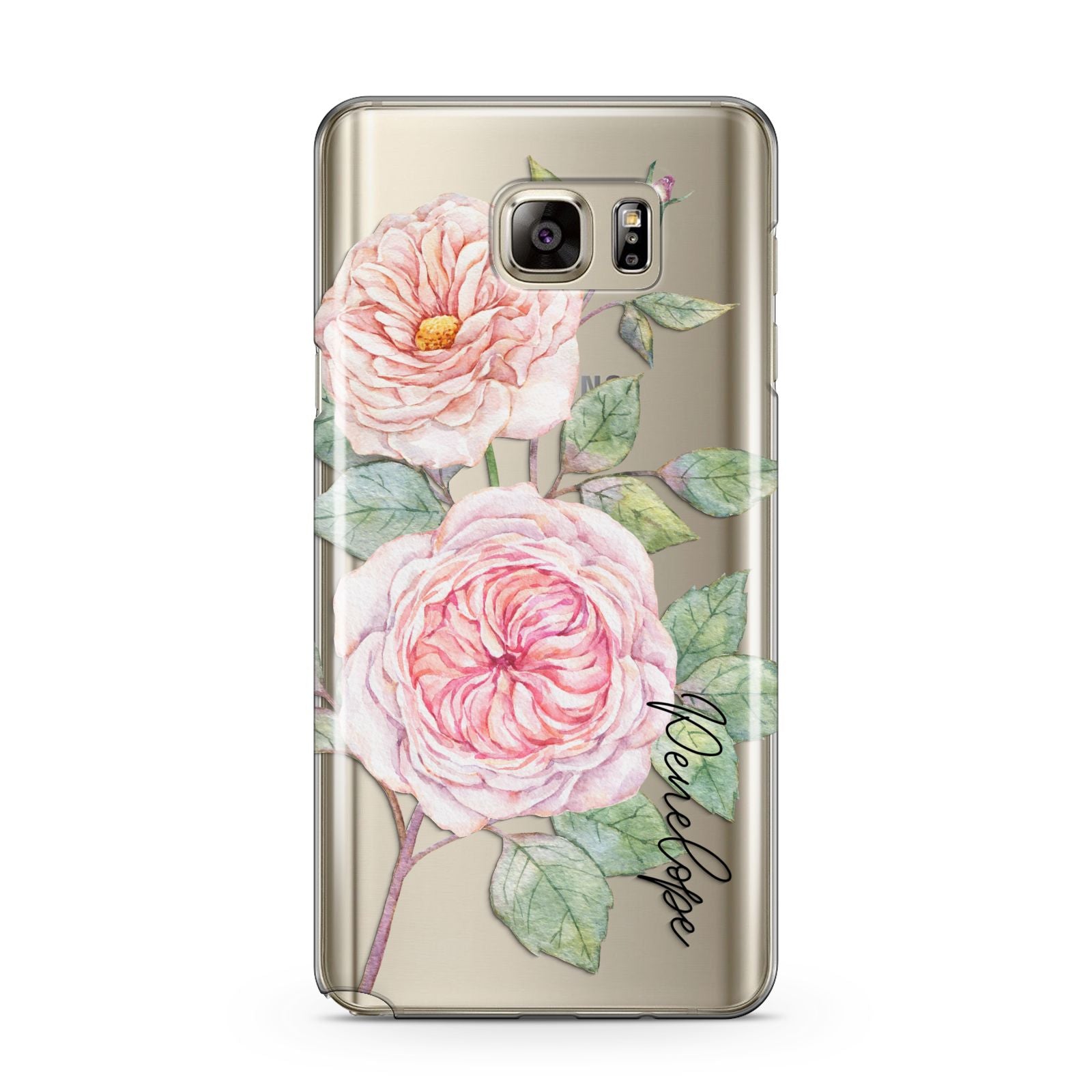 Personalised Peonies Samsung Galaxy Note 5 Case