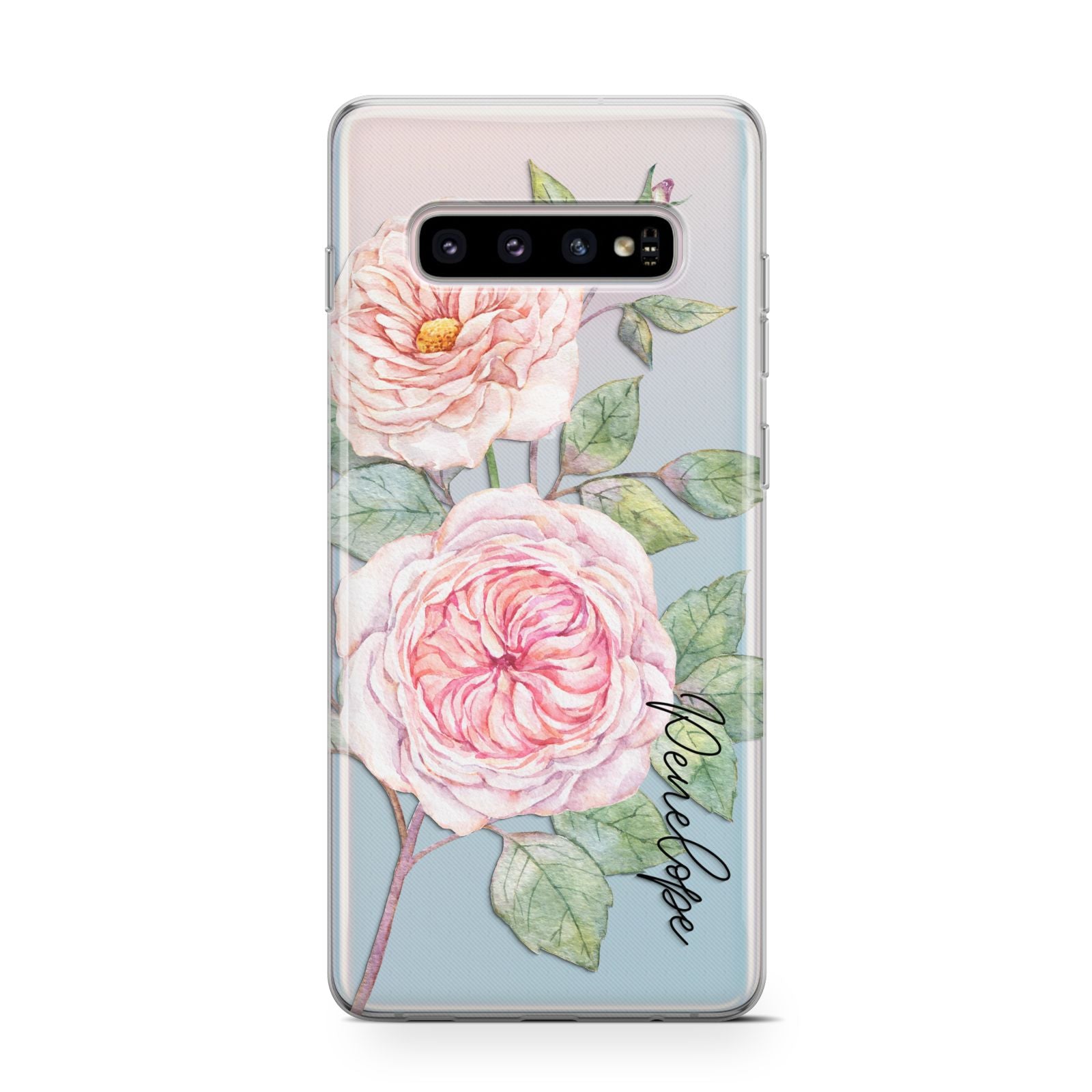 Personalised Peonies Samsung Galaxy S10 Case