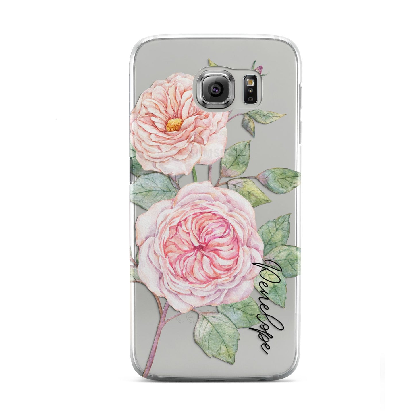 Personalised Peonies Samsung Galaxy S6 Case