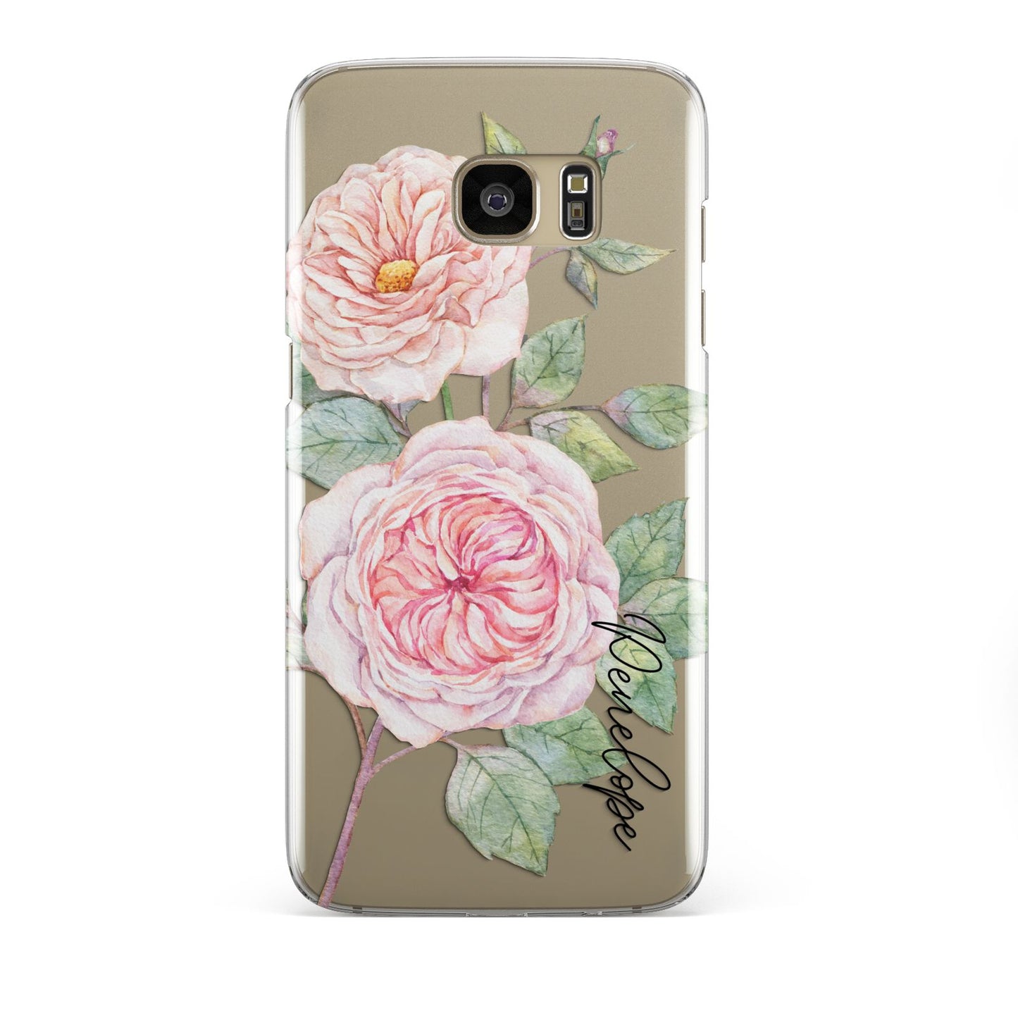 Personalised Peonies Samsung Galaxy S7 Edge Case