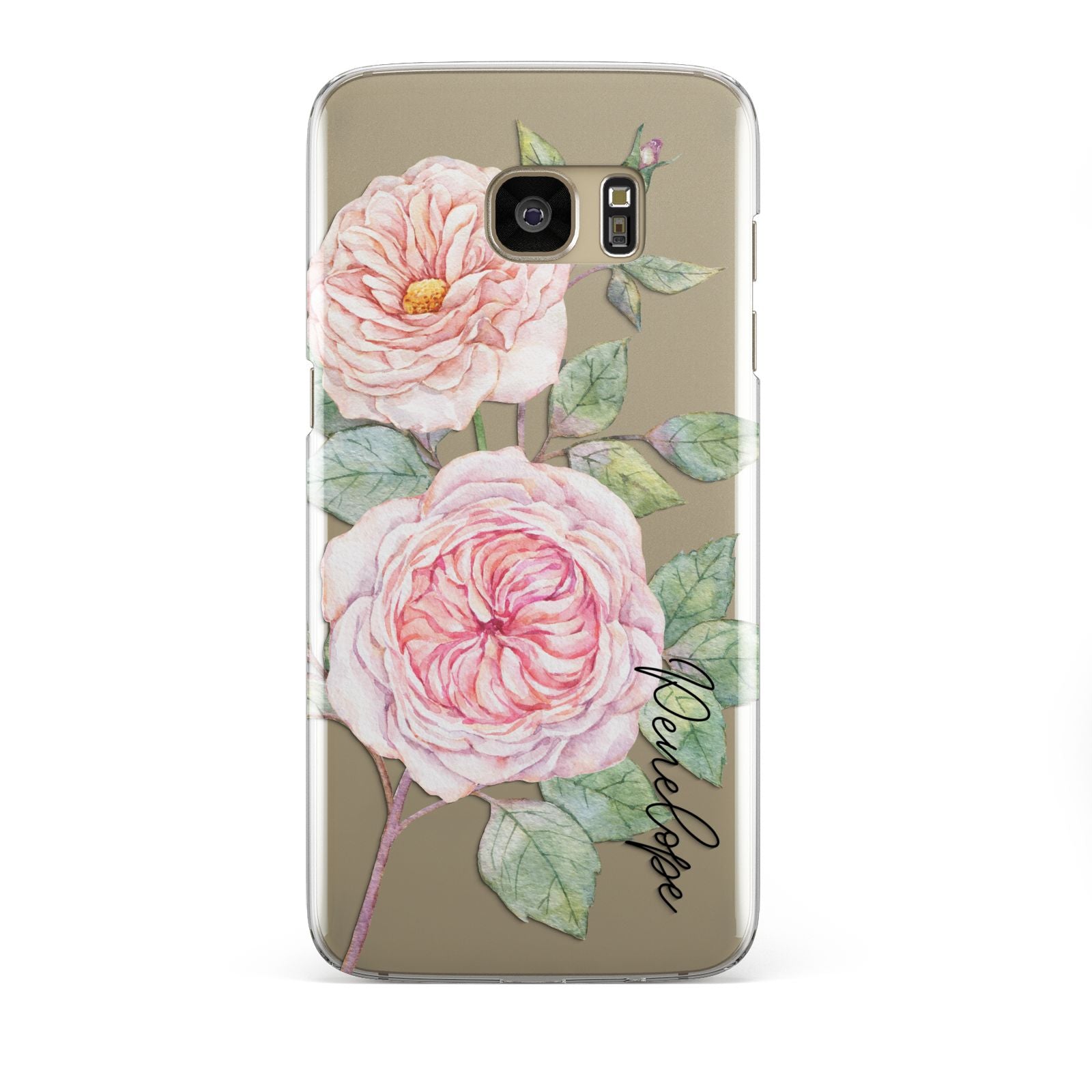 Personalised Peonies Samsung Galaxy S7 Edge Case