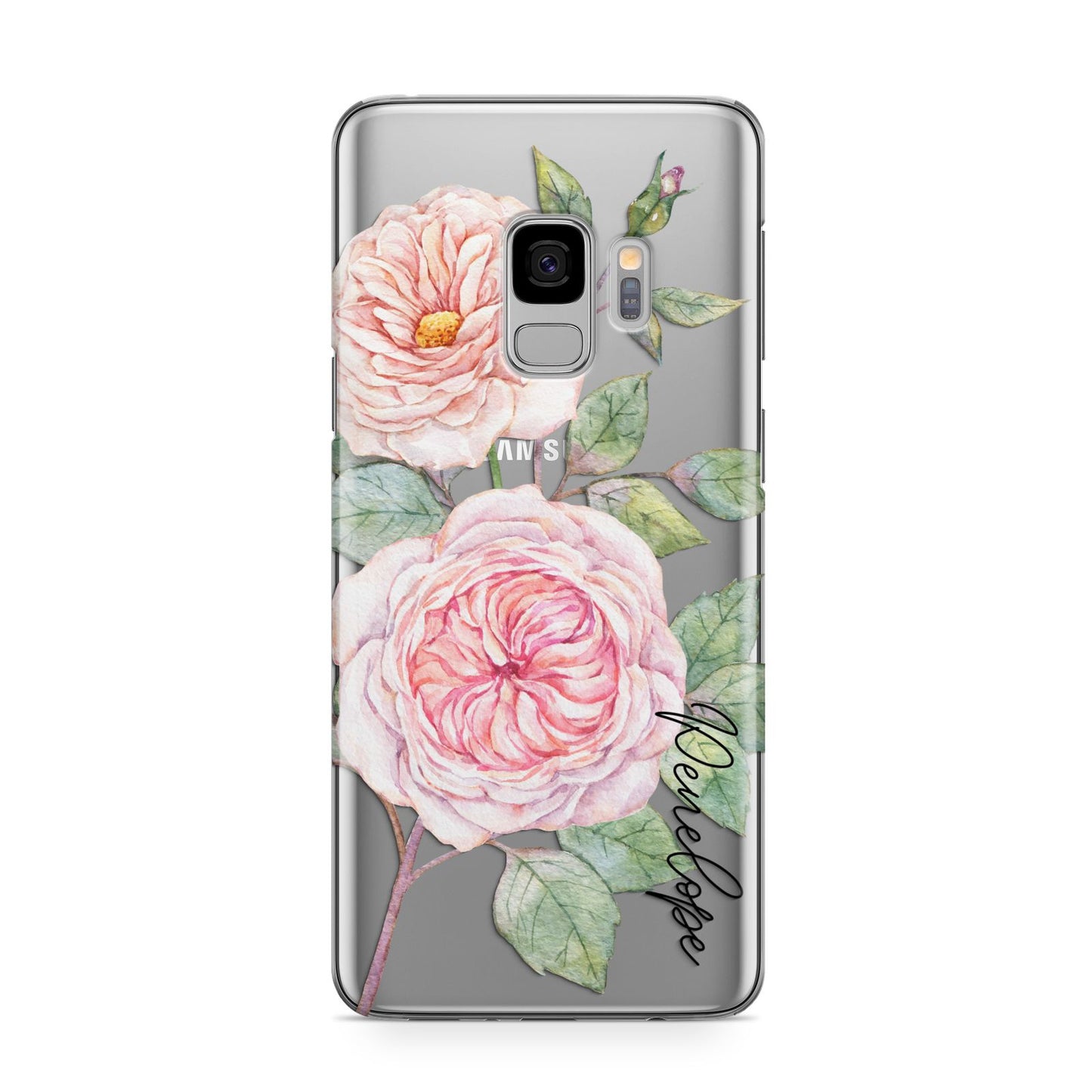 Personalised Peonies Samsung Galaxy S9 Case