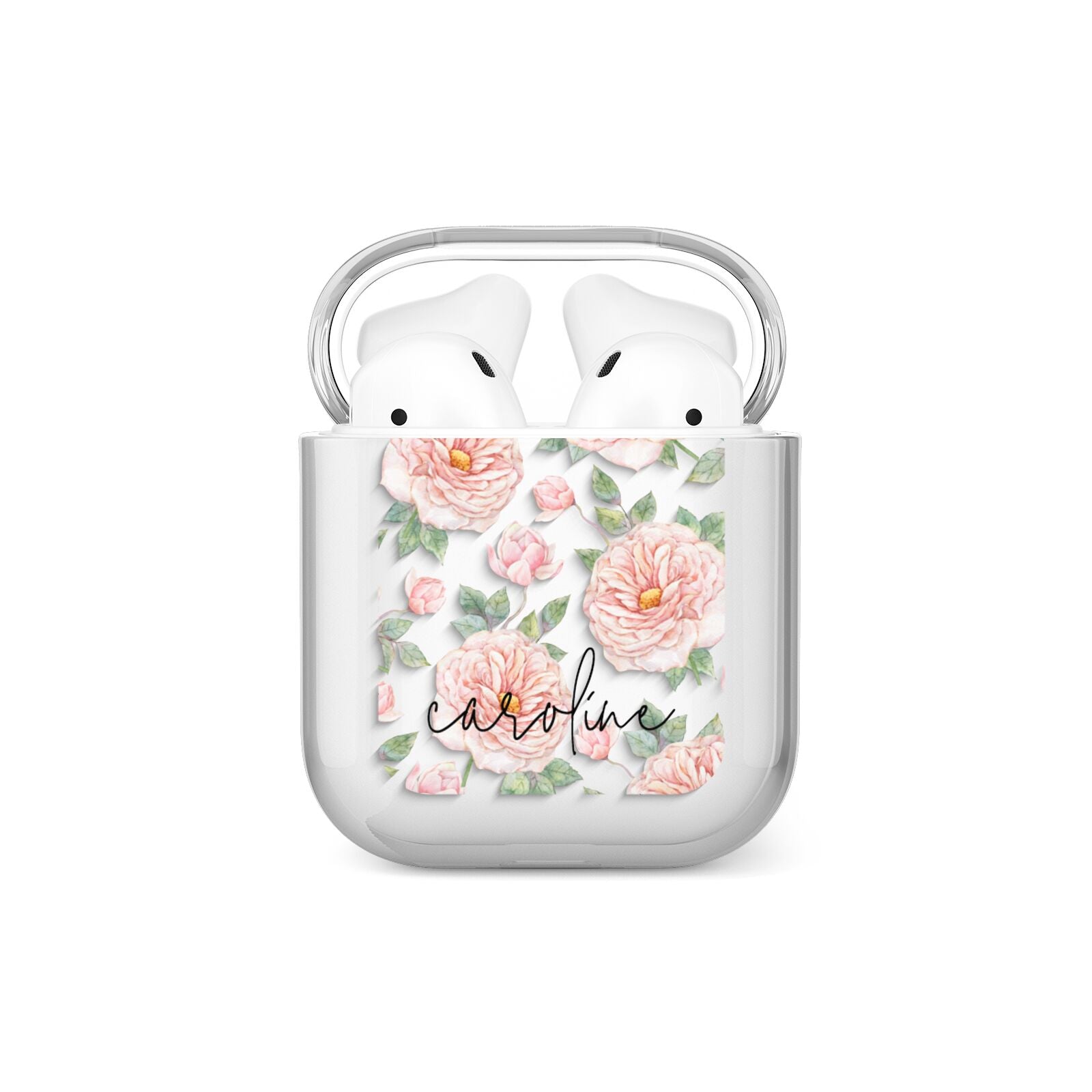 Personalised Peony AirPods Case
